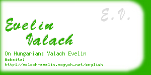 evelin valach business card